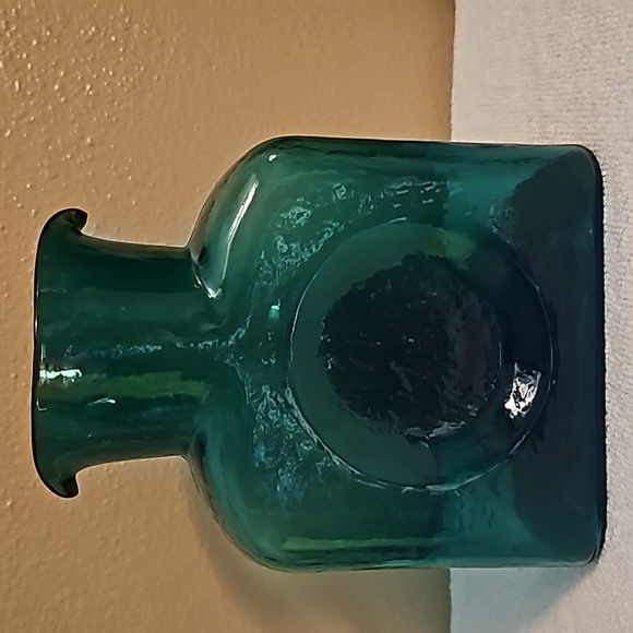 Blenko, 2000 Vintage Water bottle or called Two spouts Vase Seabreeze - Picture 2 of 9